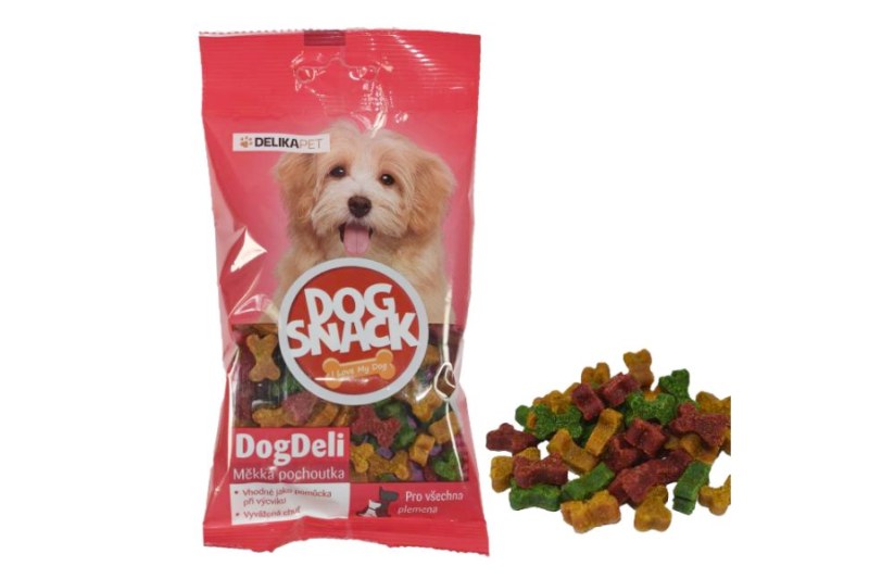 Krmivo pre psov DELI kostičky s kukur.sirupom 80 g