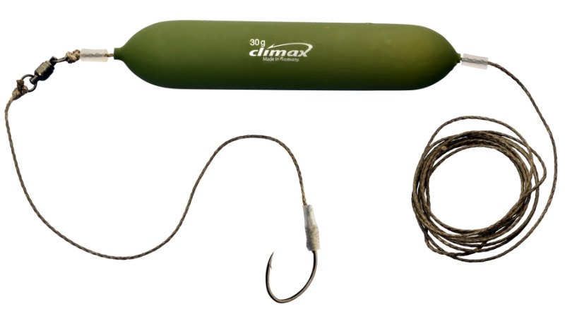 Montáž na sumca CLIMAX 120kg s podvodným plavákom 30g