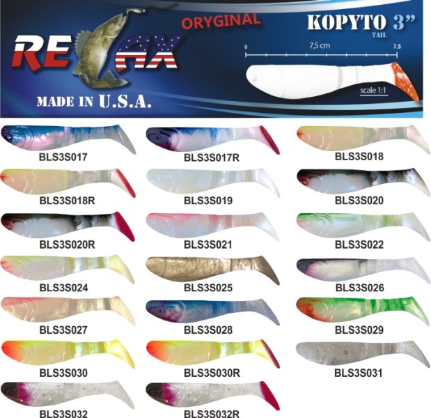 Gumová nástraha RELAX KOPYTO 2,5 STANDARD - 6,2cm