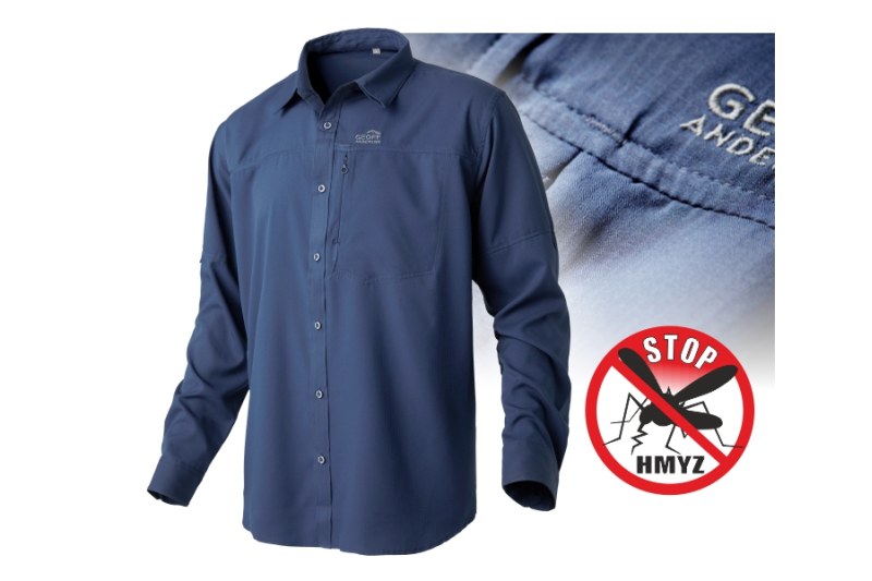 Košeľa s dlhým rukávom Ezmar Light modrá