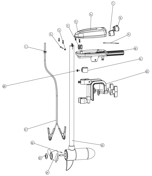 Náhradný diel k lodnému motoru Rhino Cobold