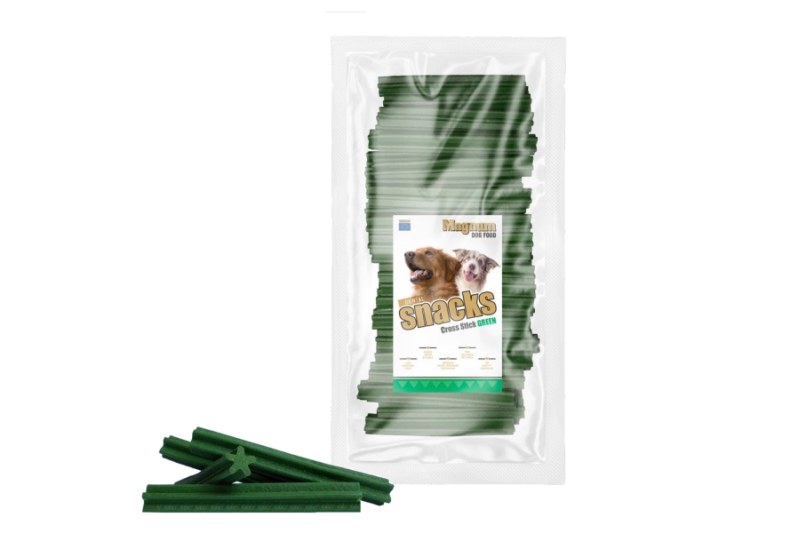Krmivo pre psov Jerky tyčinka krížová Chlorophyl 12,5cm 50ks