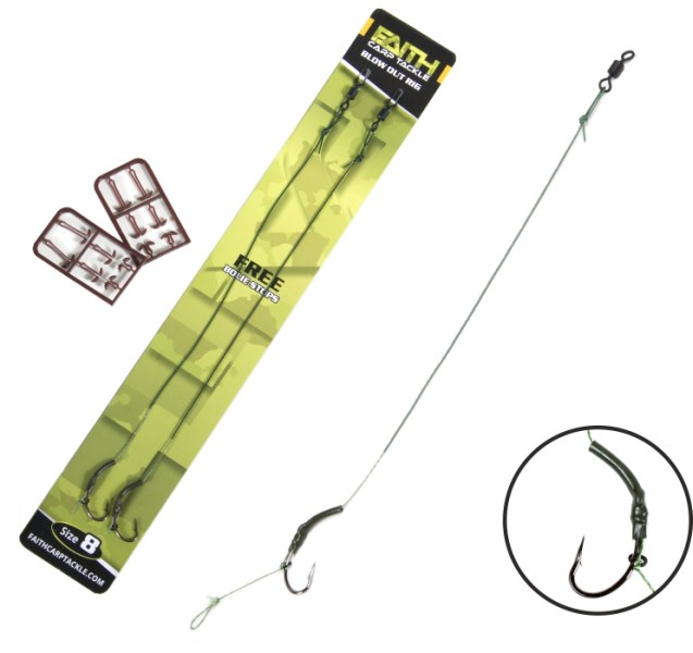 Hotový nadväzec FAITH Blow out rig 20cm - 2ks