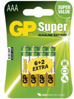 Bat�ria GP Alkalicka ve�kos� AAA 6 + 2 zdarma